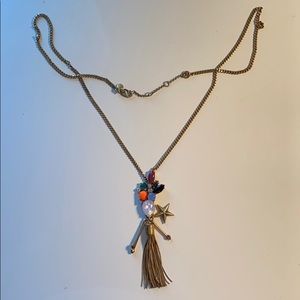 Pendant style tassel necklace